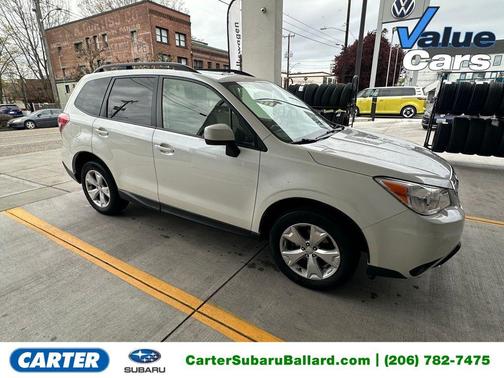 Satin White Pearl 2015 Subaru Forester 2.5i Premium