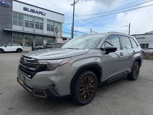 Riverrock Green 2025 Subaru Forester Hybrid Sport