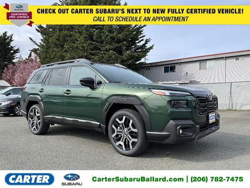 Deep Emerald Green 2026 Subaru Outback Touring XT