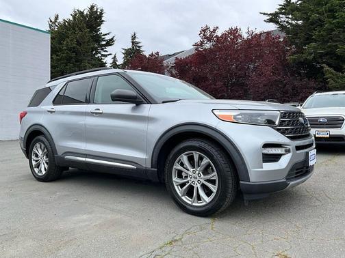 Iconic Silver Metallic 2022 Ford Explorer XLT