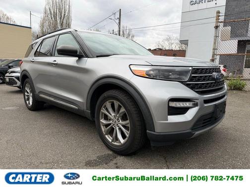 Iconic Silver Metallic 2022 Ford Explorer XLT