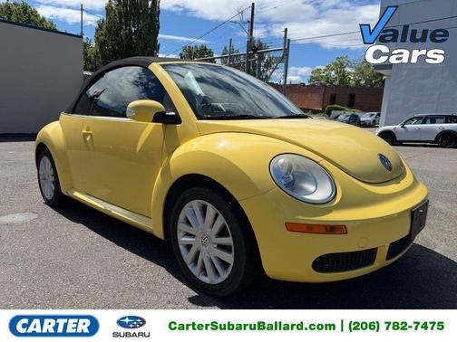 Sunflower Yellow / Black Roof 2008 Volkswagen New Beetle SE