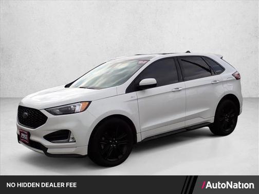 Star White Metallic Tri-Coat 2022 Ford Edge ST Line