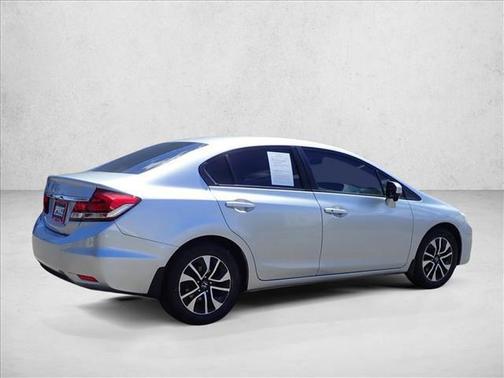 Alabaster Silver Metallic 2015 Honda Civic EX
