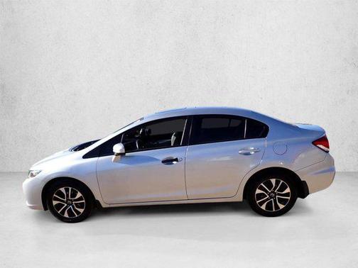 Alabaster Silver Metallic 2015 Honda Civic EX