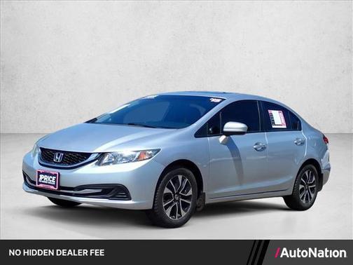Alabaster Silver Metallic 2015 Honda Civic EX