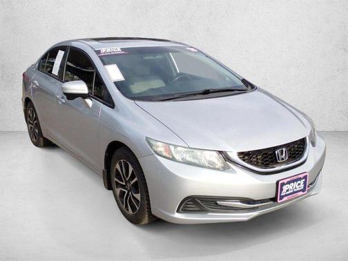 Alabaster Silver Metallic 2015 Honda Civic EX