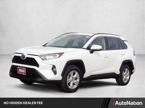Super White 2021 Toyota RAV4 XLE