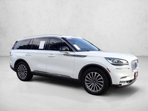 Pristine White Metallic Tri-Coat 2020 Lincoln Aviator Reserve AWD