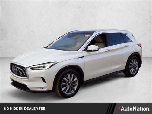 Majestic White 2021 INFINITI QX50 LUXE AWD