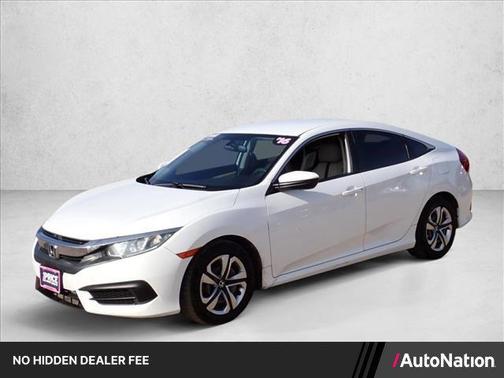 Taffeta White 2016 Honda Civic LX
