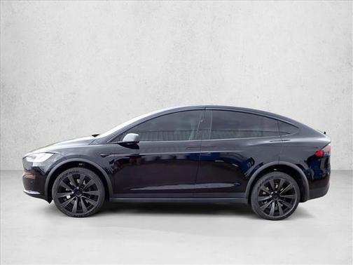 Solid Black 2022 Tesla Model X Plaid Tri Motor All-Wheel Drive