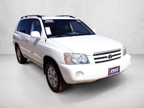 White 2003 Toyota Highlander Base