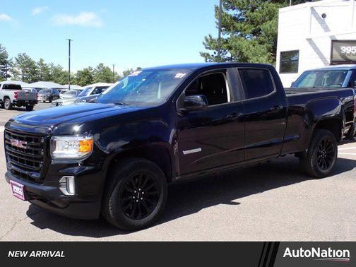 Black 2021 GMC Canyon Elevation