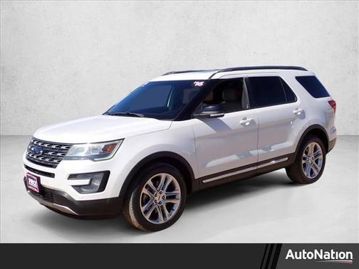 White Platinum Metallic Tri-Coat 2016 Ford Explorer XLT