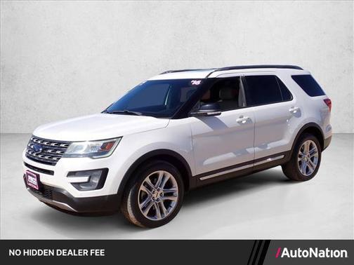 White Platinum Metallic Tri-Coat 2016 Ford Explorer XLT