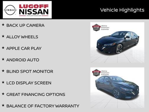 Black 2025 Nissan Sentra SV