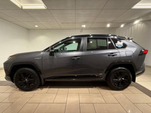 Magnetic Gray Metallic w/Black Roof 2019 Toyota RAV4 Hybrid SE