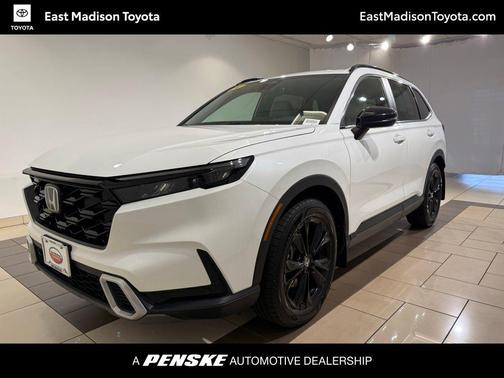 Platinum White Pearl 2024 Honda CR-V Hybrid Sport Touring AWD