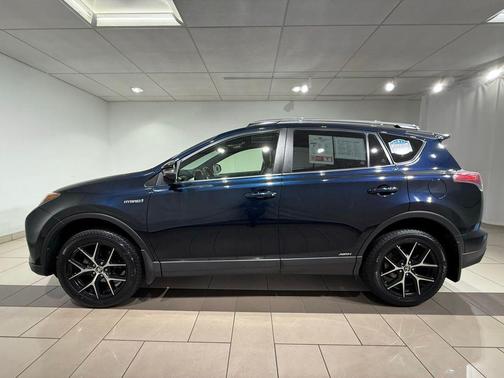 Galactic Aqua Mica 2017 Toyota RAV4 Hybrid SE