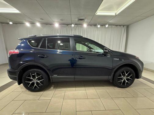 Galactic Aqua Mica 2017 Toyota RAV4 Hybrid SE