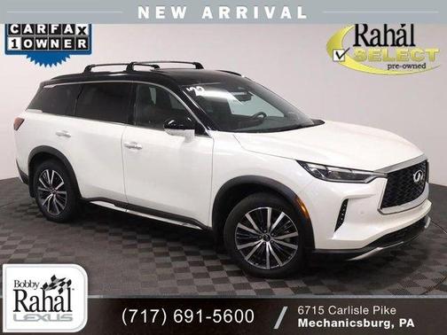 Majestic White/Black Obsidian 2022 INFINITI QX60 AUTOGRAPH
