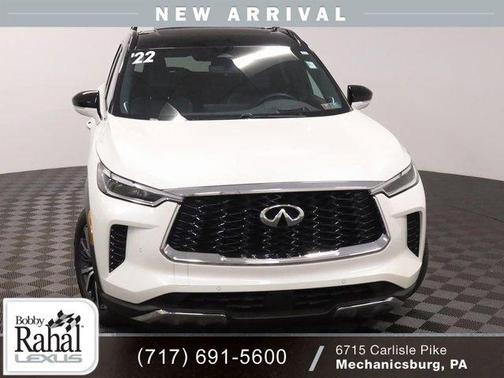 Majestic White/Black Obsidian 2022 INFINITI QX60 AUTOGRAPH