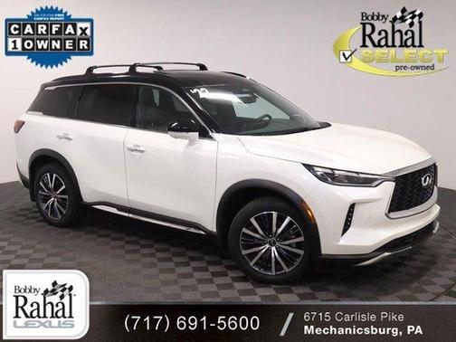 Majestic White/Black Obsidian 2022 INFINITI QX60 AUTOGRAPH