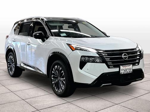 White / Black 2026 Nissan Rogue Platinum
