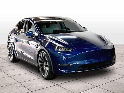 Deep Blue Metallic 2021 Tesla Model Y Performance