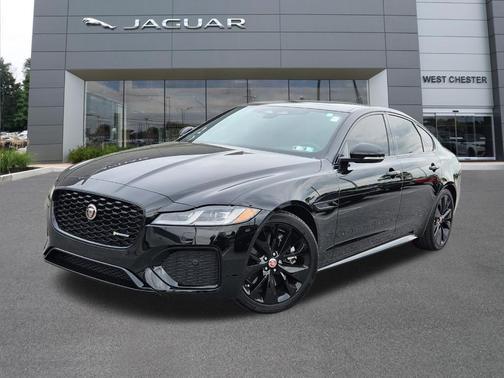 Santorini Black 2022 Jaguar XF P300 R-Dynamic SE