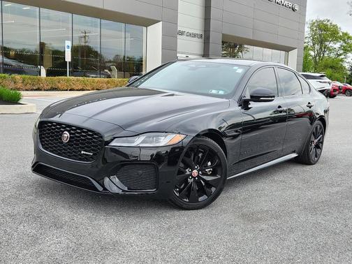 Santorini Black 2022 Jaguar XF P300 R-Dynamic SE