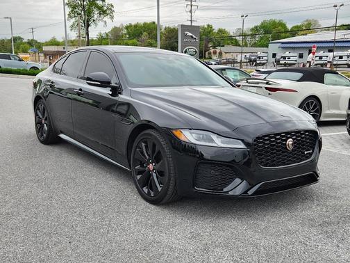 Santorini Black 2022 Jaguar XF P300 R-Dynamic SE
