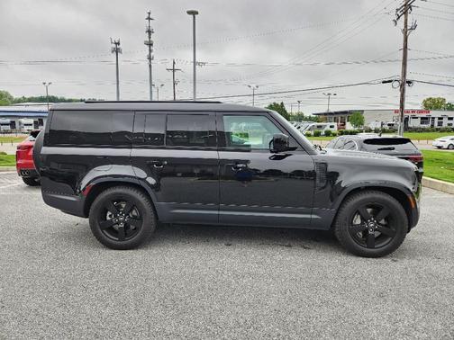 Santorini Black 2025 Land Rover Defender P400 S