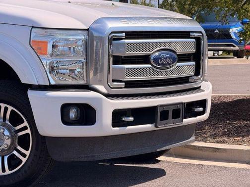 White Platinum Metallic Tri-Coat 2015 Ford F-350 Platinum