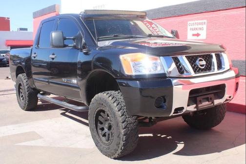 Galaxy Black 2008 Nissan Titan SE Crew Cab