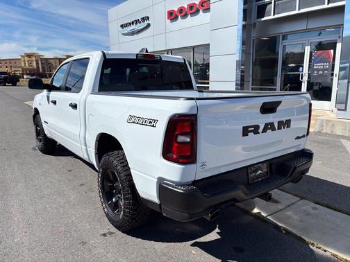 Bright White Clearcoat 2026 RAM 1500 Warlock Crew Cab 4x4 5'7' Box
