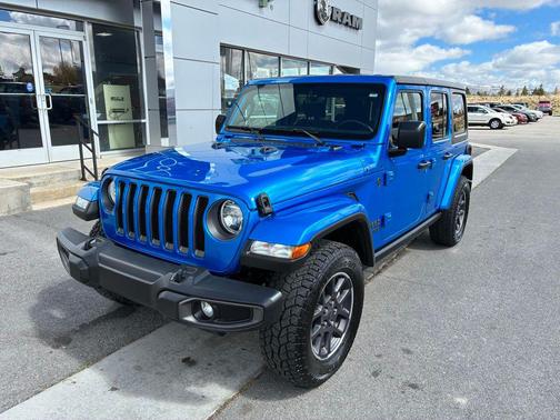 Hydro Blue Pearlcoat 2021 Jeep Wrangler Unlimited Sport