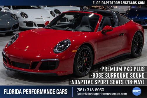 Carmine Red Metallic 2019 Porsche 911 Targa 4 GTS