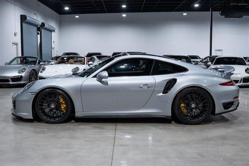 Rhodium Silver Metallic 2014 Porsche 911 Turbo S