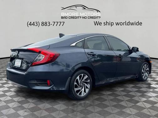 Modern Steel Metallic 2018 Honda Civic EX