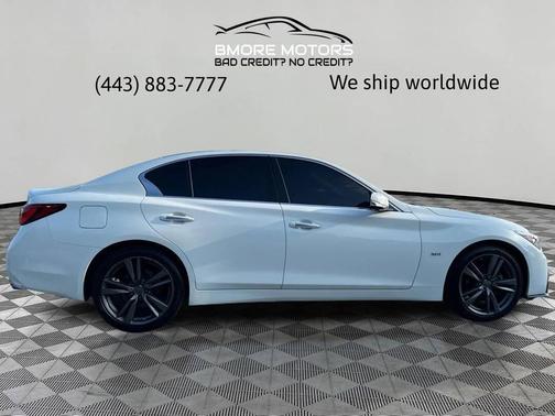 Pure White 2019 INFINITI Q50 3.0t Signature Edition
