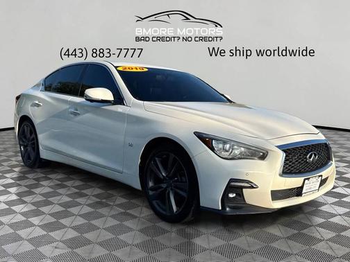 Pure White 2019 INFINITI Q50 3.0t Signature Edition