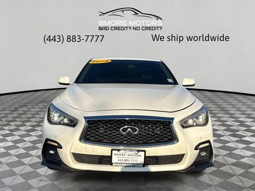 Pure White 2019 INFINITI Q50 3.0t Signature Edition