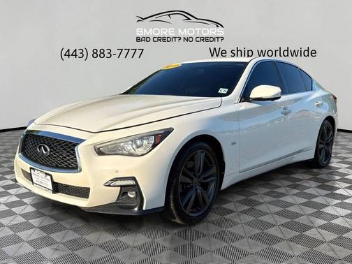 Pure White 2019 INFINITI Q50 3.0t Signature Edition