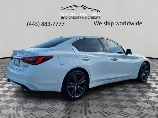 Pure White 2019 INFINITI Q50 3.0t Signature Edition