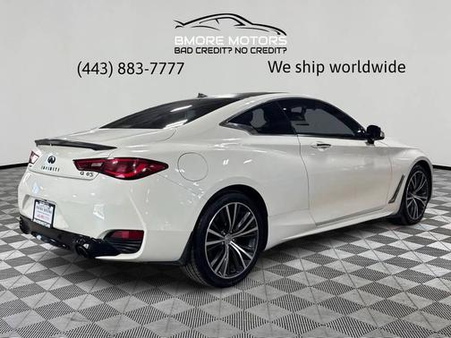 Majestic White 2018 INFINITI Q60 3.0T LUXE
