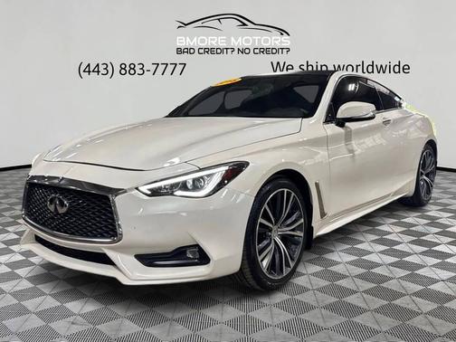 Majestic White 2018 INFINITI Q60 3.0T LUXE