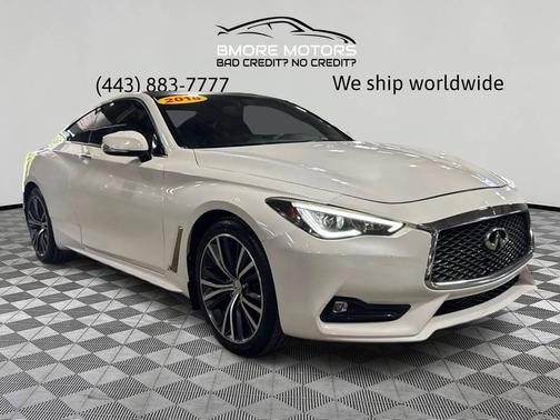 Majestic White 2018 INFINITI Q60 3.0T LUXE
