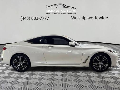 Majestic White 2018 INFINITI Q60 3.0T LUXE